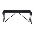 thumbnail image 2 of Table Basse en Métal de Style Contemporain avec Base Géométrique, Noir, 2 of 2