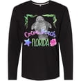 thumbnail image 3 of Inktastic Cocoa Beach Florida Cute Swimming Manatee Long Sleeve T-Shirt, 3 of 5