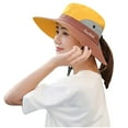 thumbnail image 2 of Kiplyki Adult Women Solid Sunshade Hat Fisherman's Hat Basin Hat Outdoor Bucket Hat, 2 of 3