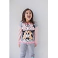 thumbnail image 2 of Disney Minnie Mouse Toddler Girls' 2-Piece Fleece Sweatshirt and Pants Set Heather Grey, 2 of 7