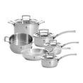 thumbnail image 1 of HENCKELS Synergy 10 Piece 18/10 Stainless Steel Cookware Set With Glass Lid, 1 of 8