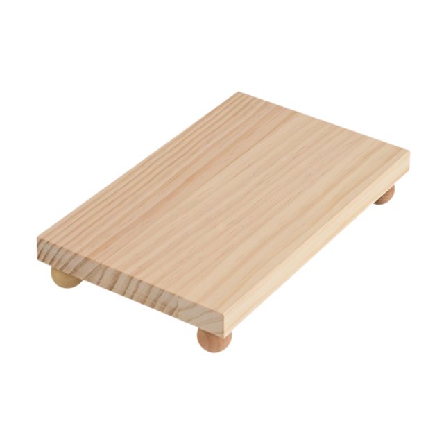Bandeja de tocador multiusos de madera para tocador, baño y dormitorio. Medio
