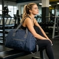 thumbnail image 7 of CSStudio Lightweight Foldable Gym Duffle Bag with Separate Shoe Compartment Water Bottle Pocket Detachable Strap for Travel Sports Weekend Trip, 7 of 7