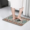 thumbnail image 4 of Brown Triangular Geometric Flannel Non Slip Door Rugs,Washable Door Mats Indoor,Decorative Door Mats,Dirt-Resistant and Absorbent Doormat for Entrance,Bedroom,Kitchen,Bathroom,23.5"x16", 4 of 5