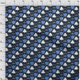 thumbnail image 4 of oneOone Velvet Medium Blue Fabric Poker Card Sewing Craft Projects Fabric Prints By Yard 58 Inch Wide, 4 of 4
