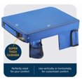 thumbnail image 3 of Portable Extra Thick Stadium Seat Cushion 21x15 Inch Bleacher Cushion with Side Pocket Cup HolderAnti-Slip Bottom Waterproof Lightweight Seat Pad for Sports, 3 of 4