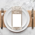 thumbnail image 3 of Koyal Wholesale Rustic Burlap and Lace Printable Wedding Paper Menu Cards for DIY Printer, Pack of 52, 3 of 5