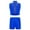 Blue, variant on TSSOE Little Girl's Active Clothes Set Gymnastics Dance Outfit 6-16 Years Crop Top with Sport Shorts Blue 6