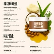 oVertone Color Depositing Semi-Permanent Hair Dye Conditioner - 8 oz For All Hair Types & Color-Treated Hair, Moisturizing Shea Butter & Coconut Oil - Vegan & Cruelty-Free, Golden Brown