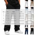 thumbnail image 3 of sdhkgrrt Men Plus Size Corduroy Cargo Pants Loose Fit Ribbed Casual Solid Long Track Trousers Outdoor Athletic Breathable Hiking Pants, White L, 3 of 9