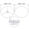 thumbnail image 2 of Unique Bargains Lampshade Holder Frame Lamp Shade Ring Baked Coating 1 Set 5.90inch, 2 of 5