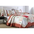 thumbnail image 4 of MarCielo Christmas Quilt Set Bedspread Set B023(Queen), 4 of 7