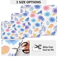 thumbnail image 2 of Dish Drying Mat Absorbent Dish Drainer Kitchen Counter 19.7x15.7inch Dish Drying Pad for Countertops Sinks Draining Racks Blue and Purple Flowers, 2 of 9