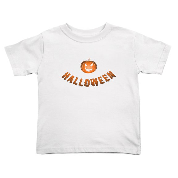 Halloween Pumpkin Grimace Cute Toddler T-Shirts for Boys Girls (White, Youth S)