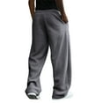 thumbnail image 3 of Domuza Barrel Sweatpants for Men 2026 Baggy Wide Leg Pants Casual Elastic Waisted Drawstring Sweat Pants Joggers with Pockets Dark Gray XL, 3 of 3