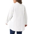 thumbnail image 4 of Agnes Orinda Women's Plus Size Shirts Chambray Top Button Down Denim Shirts Tops 4X White, 4 of 8