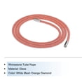 thumbnail image 3 of Unique Bargains 1.5 Yard 6 mm Rhinestone Tube Rope Diamond String for Trouser Drawstring Sweaters White Mesh Orange Diamond, 3 of 5