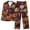 Multicolor 21, variant on Fatuov Halloween Pajama Set for Women 2-Piece Pjs Cute Ghost Pumpkin Halloween Print Short Sleeve Button-Down Shirt and Short Loungewear Set Sleepwear