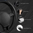 thumbnail image 6 of Road Comforts Steering Wheel Cover,Piping LeatherSteering Wheel Cover,Anti-Slip,Universal Fit,Blue, 6 of 8