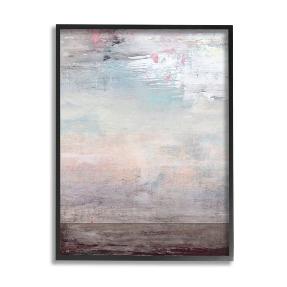 Stupell Industries Atmospheric Purple Sky and Earth Grunge Abstract Paint ,24 x 30, Design by Suzanne Nicoll