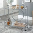 thumbnail image 2 of Sauder La Collection International Lux Desserte bar en Finition Silver, 2 of 8