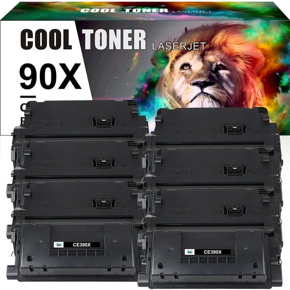 Cool Toner Compatible Toner Replacement for HP CE390X LaserJet Enterprise M4555 MFP series LaserJet Enterprise 600 M602 series 600 M603n M603dn Printer Ink (Black,6-Pack)