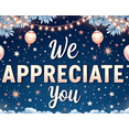 thumbnail image 3 of Decorative Design Appreciation Banner Polyester Material WE Gratitude Banner Appreciation Balloons for Employee Recognition Event Indoor Decoration Ceremony, 3 of 7