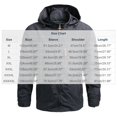thumbnail image 2 of Rrxhxhs Raincoat for Men Solid Color Detachable‑Hood Long Sleeve Windproof Waterproof Hooded Outdoor Jacket with Multi Zipper Pockets, 2 of 4