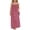 a-Brick Red6126, variant on FINALGANG Girls Kids Solid Color Spaghetti Strap Maxi Dress Gathered Neckline Flowy Casual Summer Dress For Daily Wear Classic Dress
