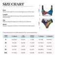 thumbnail image 4 of Honeii Vibrant Rainbow Parrot Fantasy Print Women’s Bikini Set,Two Piece Swimsuit Bathing Suits,Stylish High Elasticity Swimwear for Beach and Pool, 4 of 4