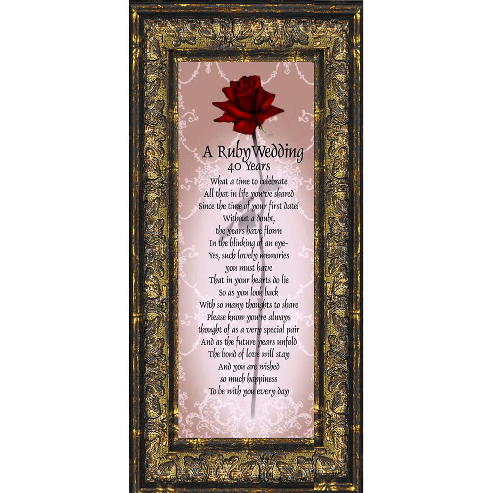 Ruby 40th Wedding Anniversary Gift Or Party Table Decorations Ruby 40th Wedding Anniversary Gift Or Party Table Decorations
