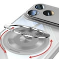 thumbnail image 6 of Decase Case for iPhone 17 Pro Max 2025,TPU+PC,Built-in Rotatable Metal Kickstand,Clear Back Design Heavy Duty Drop Protection Shockproof Phone Case for iPhone 17 Pro Max,White, 6 of 9