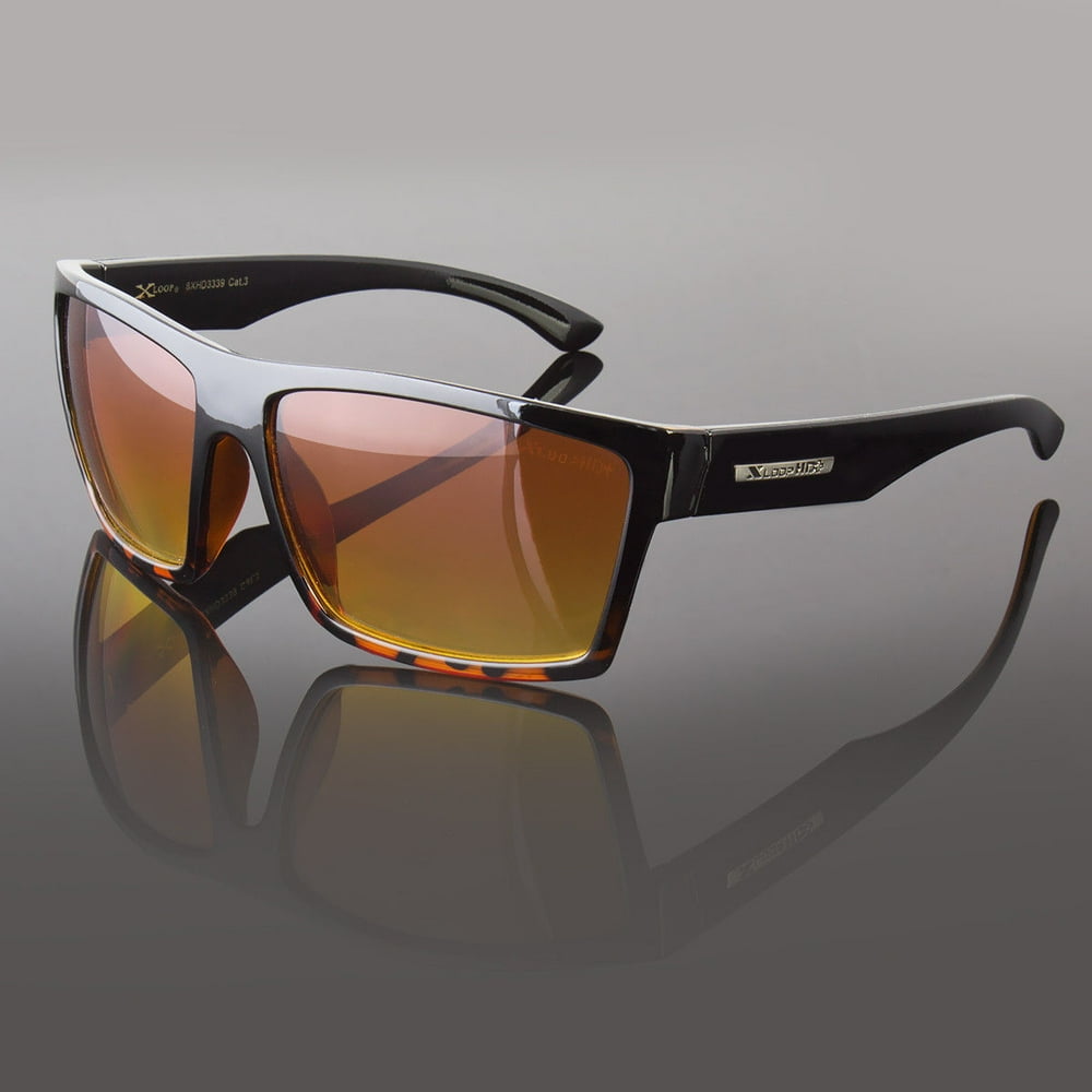 SPORT WRAP HD NIGHT DRIVING VISION HD SUNGLASSES ORANGE HIGH DEFINITION