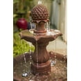 thumbnail image 6 of XBrand 2-Tier Freestanding Waterfall Fountain, Outdoor Garden, Yard, Lawn, Porch Décor, 39 Inch Tall, Brown, 6 of 9