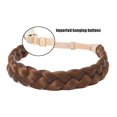 thumbnail image 3 of Trenza De Pelo Diadema Trenza De Pelo Sintético Trenzas De 3 Hilos Trenza De Pelo Natural Clásico Grueso Elástico Diadema Peluca Señoras Niñas Accesorios De Belleza JM, 3 of 3