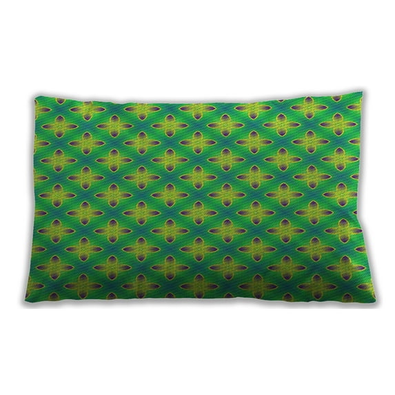 Ahgly Company Indoor Rectangular Patterned Lumbar Throw Pillow, 13 inch by 19 inch