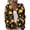 Gold, variant on Womens Halloween Sweaters Button Knit Long Sleeve Outwear Casual Pumpkin Ghost Graphic Fall Winter Sweater Light Blue L