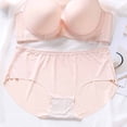 thumbnail image 6 of AHTJRT Women's Lingeries Seamless Underwired V Neck Bras and Panty Lounge Activewear Two Matching Sets D Cup Beige#03 44, 6 of 7