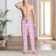 thumbnail image 2 of Balery Breast Cancer Awareness 1 Pantalones de pijama para hombre, pijama ultraligero, pantalón de descanso-Large, 2 of 6