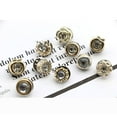 thumbnail image 1 of fastboy 30 Pieces Shirt Sweater Shank Button Replacement Clothes Coat Metal Buttons Brooch Pin Cufflink Badge Sewing Accessories Crystal/59-63, 1 of 7