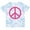 Tie Dye Blue, variant on Inktastic Pink Peace Sign Girls Toddler T-Shirt