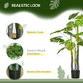 thumbnail image 5 of Resenkos 4FT Artificial Monstera Tree - Faux Decorative Plant in Nursery Pot for Indoor Decor, 5 of 7