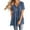 Blue(NEW), variant on Patlollav Fashion Women Short Sleeve Garment Comfortable Breathable V-Neck Blouses