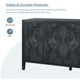 thumbnail image 2 of Aukfa Accent Storage Cabinet TV Stand with Carved Door for Living Room,Entryway,Black, 2 of 7