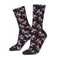 thumbnail image 1 of Balery Surfing Santa Calcetas Largas con Estampado para Hombre y Mujer – Suaves y Transpirables, Talla Única (US 5-11), 1 of 6