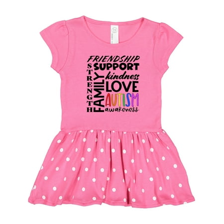

Inktastic Autism Awareness Love Friendship Support Gift Toddler Girl Dress
