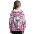 thumbnail image 3 of Pzuqiu Koala Girls Sweaters Personalized Comfortable Hooded Sweatshirt Kids Soft Fleece Long Sleeve Jacket Outfits Versatile Stretchy Casual Clothes for Girls 8-9, 3 of 7