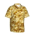 thumbnail image 2 of Mac N Cheese Hawaiian Shirts For Men, Summer Short-Sleeve Relaxed-Fit Button-Down Shirts Large, 2 of 9