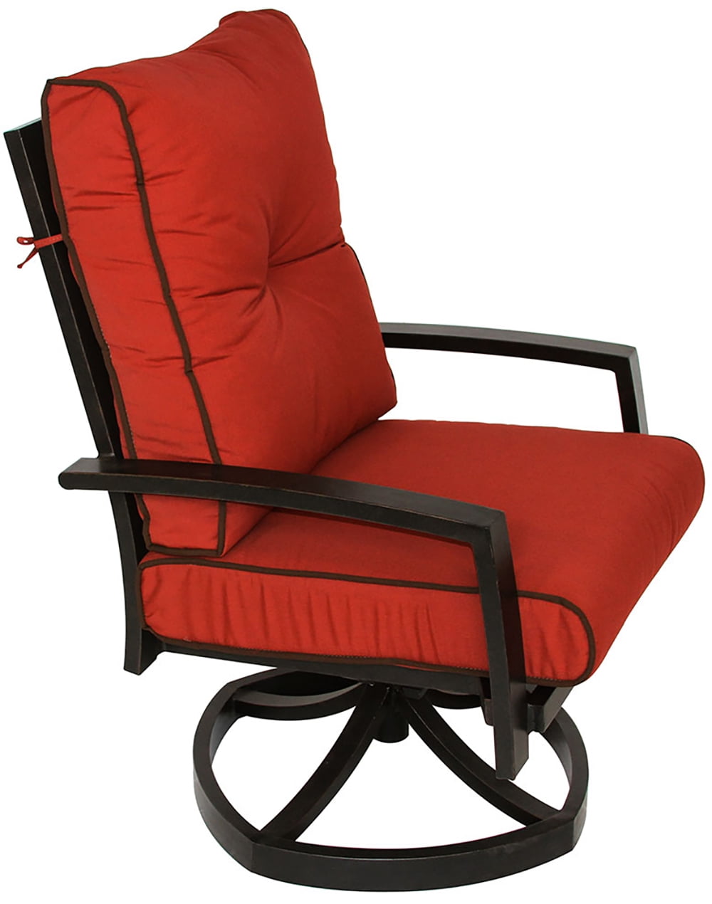 Quincy Cast Aluminum Outdoor Patio Swivel Rocker Chair - Walmart.com