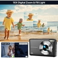 thumbnail image 6 of Zostuic Digital Camera, 1080P 44MP Vlogging Camera 16X Zoom Compact Portable Mini Rechargeable Kids Camera with 32GB Card, 6 of 8
